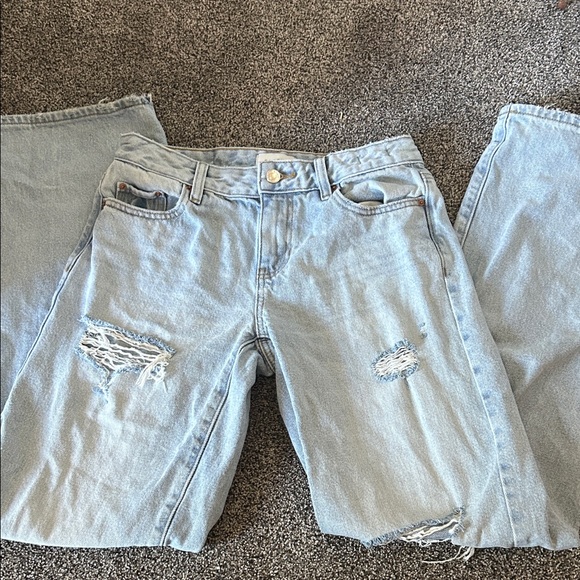 PacSun Denim - PacSun Light Blue Ripped Boyfriend Jeans